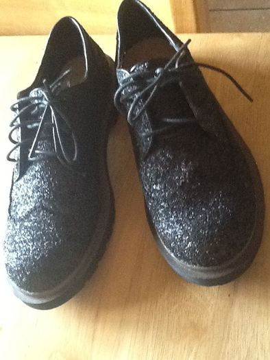 Black Sequin Sparkly Shoes