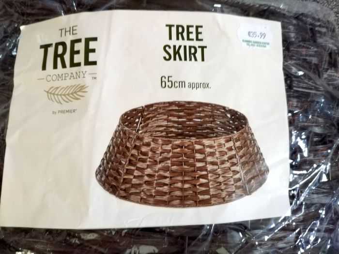 Christmas Tree Skirt 65cm Adjustable in x4 Sections