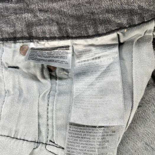 Levi's 512 Tapered Jeans Slim Fit - Premium Big E W34 L24 Washed Black/Grey