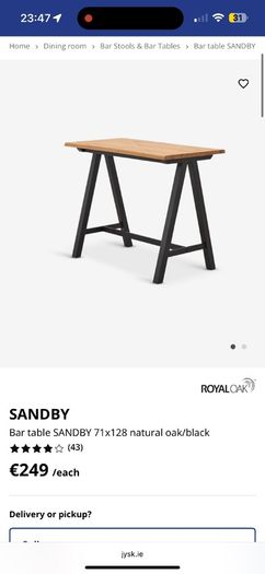 kitchen island table + 2 chairs