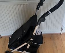 Folding Shopping Trolley 6-Wheel Design 74L Capacity