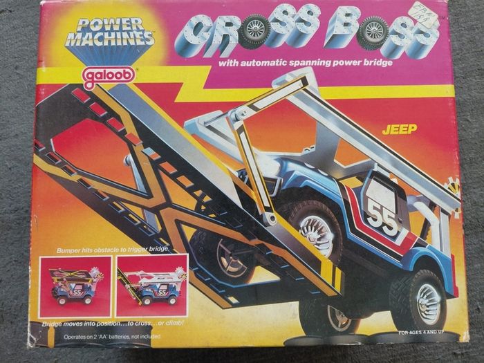 vintage Cross Boss by galoob in box with instructions and decal sheet