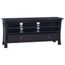 TV Cabinet Light Black Coffee 100x30x45 cm Solid Mahogany Wood Image 5