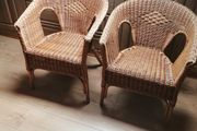 2 Wicker Chairs for sale