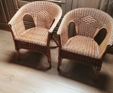2 Wicker Chairs for sale