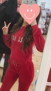 Red juicy couture tracksuit