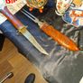 Mid-Century Indian Carved Rosewood Fish Knife & Fork Set - 2 Piece Vintage, Postage available or Collection Image 7