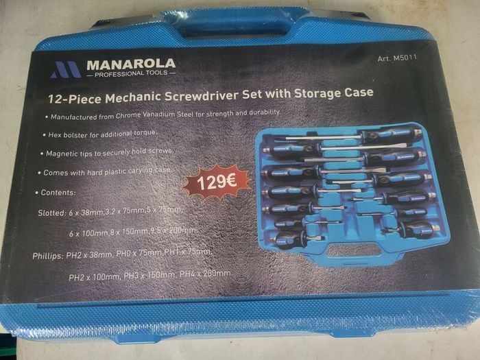 12pcs heavy duty screwdriver