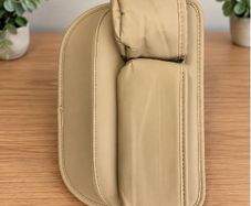 Beige Car Seat Gap Organiser With Cup Holder