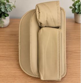 Beige Car Seat Gap Organiser With Cup Holder