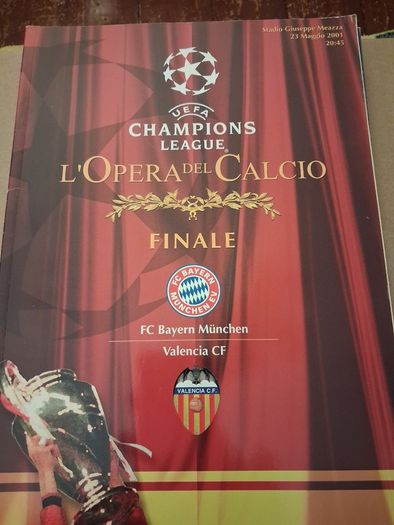 2001 Champions League Final - Bayern Munich v Valencia - match programme
