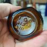 488 - Set of 2 Vintage Brown Amber Glass Cork Top Collectible Decorative Bovril Bottles Image 4