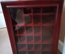 Mahogany display cases