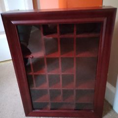 Mahogany display cases