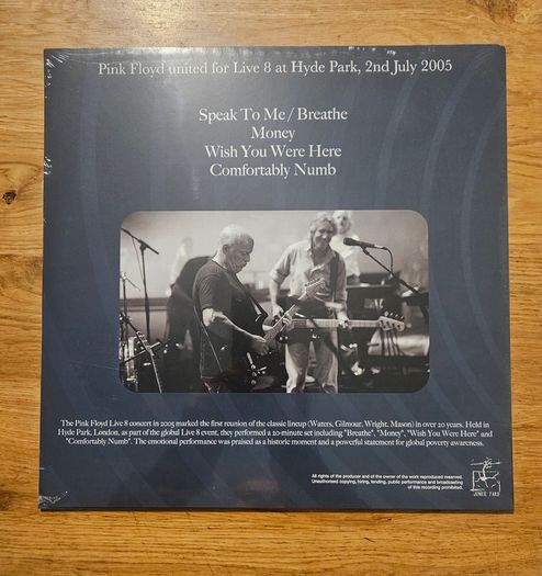 Pink Floyd "United For Live 8" Sealed Vinyl Album