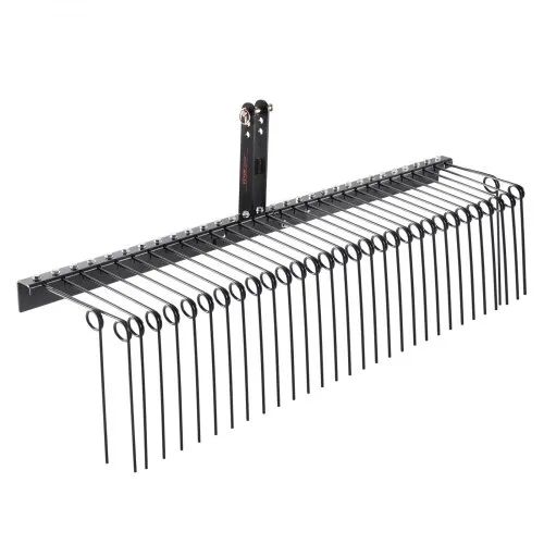 Tow Behind Landscape Rake 72"/183 cm Lawn Dethatcher Rake with 32 Steel Tines