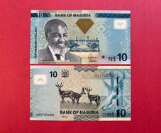 Namibia  10 Dollars  2012  Pick  11a. ( Uncirculated )