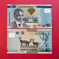 Namibia  10 Dollars  2012  Pick  11a. ( Uncirculated )
