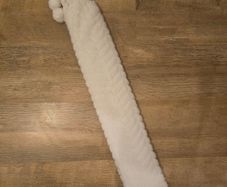 Long Hot Water Bottle With Removable & Washable Soft Plush Cover.