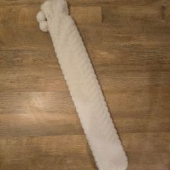 Long Hot Water Bottle With Removable & Washable Soft Plush Cover.