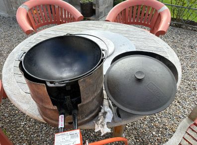 BBQ accessories. Cast iron. Camping cooking equipment .Kazan.Burner.
