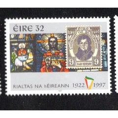 1997 Ireland 75th Anniversary of the State (28p Quill/ O'Cleary+ 32p O'Connell & 52p Airmails) Commemorative Stamps Mint Never Hinged (MNH)