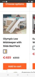 Mid sleeper Bed