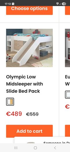 Mid sleeper Bed