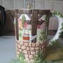 Rare Pair Johnson Bros Friendly Village 3D Pitcher Image 4