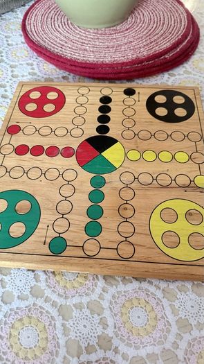 Wooden Snakes and Ladders /Ludo