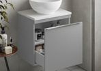 Clearance: Novum Prima 60cm MATT LIGHT GREY Wall Hung Unit