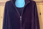 Dash Ladies Zip Up Jacket Sweater. Colour Cappuccino Nutmeg Brown. Brand Dash. Super Quality Cotton Mix With Velvet Feel.  Size 12 / Medium.  In Great Condition