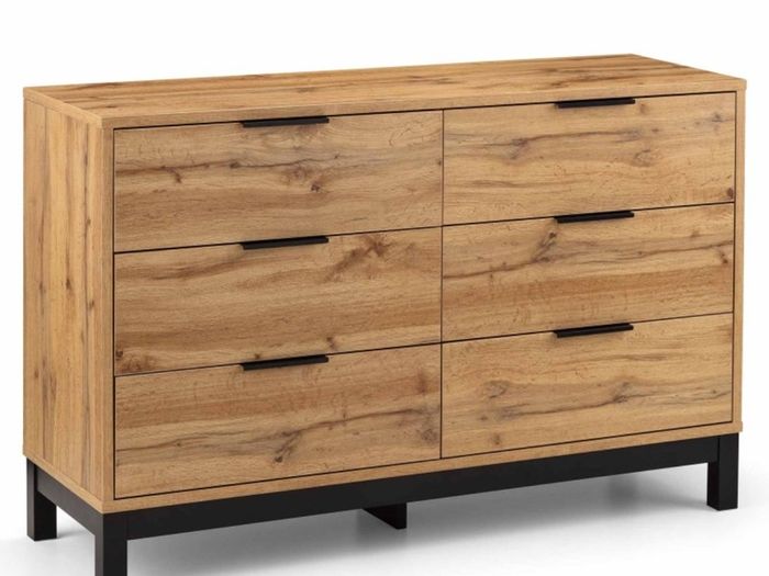 New Bali Six Drawer Chest 40 D x 120 W x 77 cm