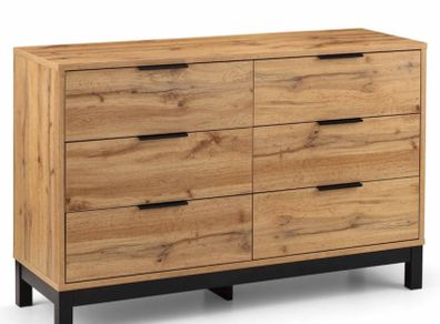 New Bali Six Drawer Chest 40 D x 120 W x 77 cm