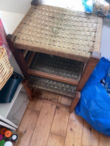 two vintage stools