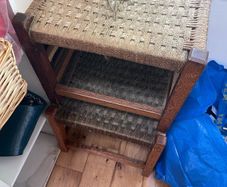 two vintage stools