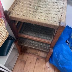two vintage stools