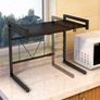 Extendable Microwave Oven Rack 2-Tier Heavy Load Microwave Shelf Image 4