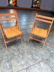 wooden chairs