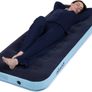 NEW SALE | Inflatable Flocked Airbed - Quick Inflation & Deflation Mattress - Lightweight Comfortable Perfect For Camping,Hiking, Caravan, Guest Bed - Waterproof Portable Image 2