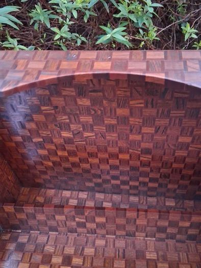 Japanese Wooden Parquet Stationery Box
