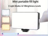 ZOMEI Mini Portable LED Fill Light - 3 Modes, 10 Brightness Levels, Rechargeable Battery, Dimmable