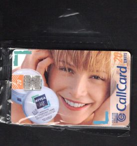1997 Ireland 20 unit Nivea's Intensive Moisturising Creme (Schlumberger SC7) Call Card Mint in packaging