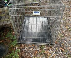 Large dog cage '. Folds flat