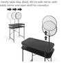 Black vanity table with adjustable mirror Image 4