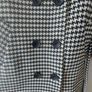 POCO black & white houndstooth belted wrap coat Image 4