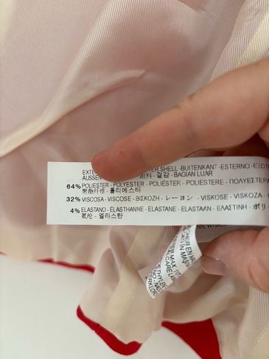 Zara boxy shape red blazer