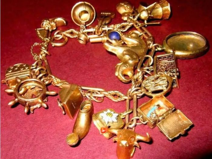Gold Charm Bracelet/Dutch Diamonds/Vale Charms