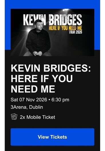 Kevin Bridges tickets x2
