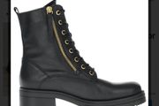 Women Gabor Leather Ankle Boots - UK 5.5 / 25cm - Black Gold - BNWT RRP 140